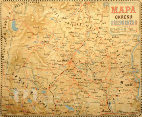 Mapa okresu březnického