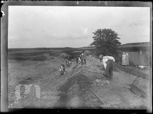 Stavba trati Březnice - Rožmitál