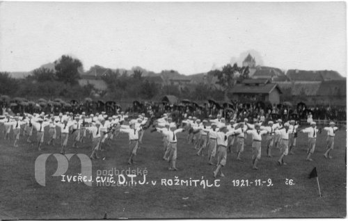 I veřej. cvič. D. T. J. v Rožmitále 1921.- 11. -9. č 6.