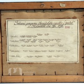 Svěcení praporu čtenářského spolku Špaček v Rožmitále dne 27. 8. 1875