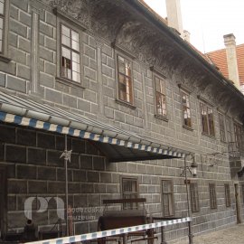 Na nádvoří krumlovského zámku, foto Šimek, 2009