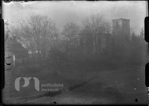 Kostel ve Starém Rožmitále po požáru