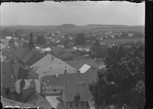 Rožmitál z věže zámku